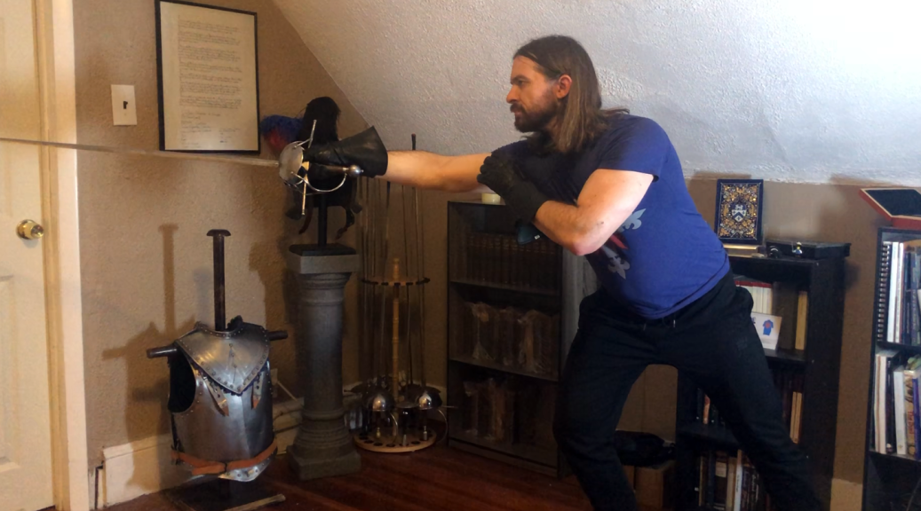 slow motion rapier lunge strength drill